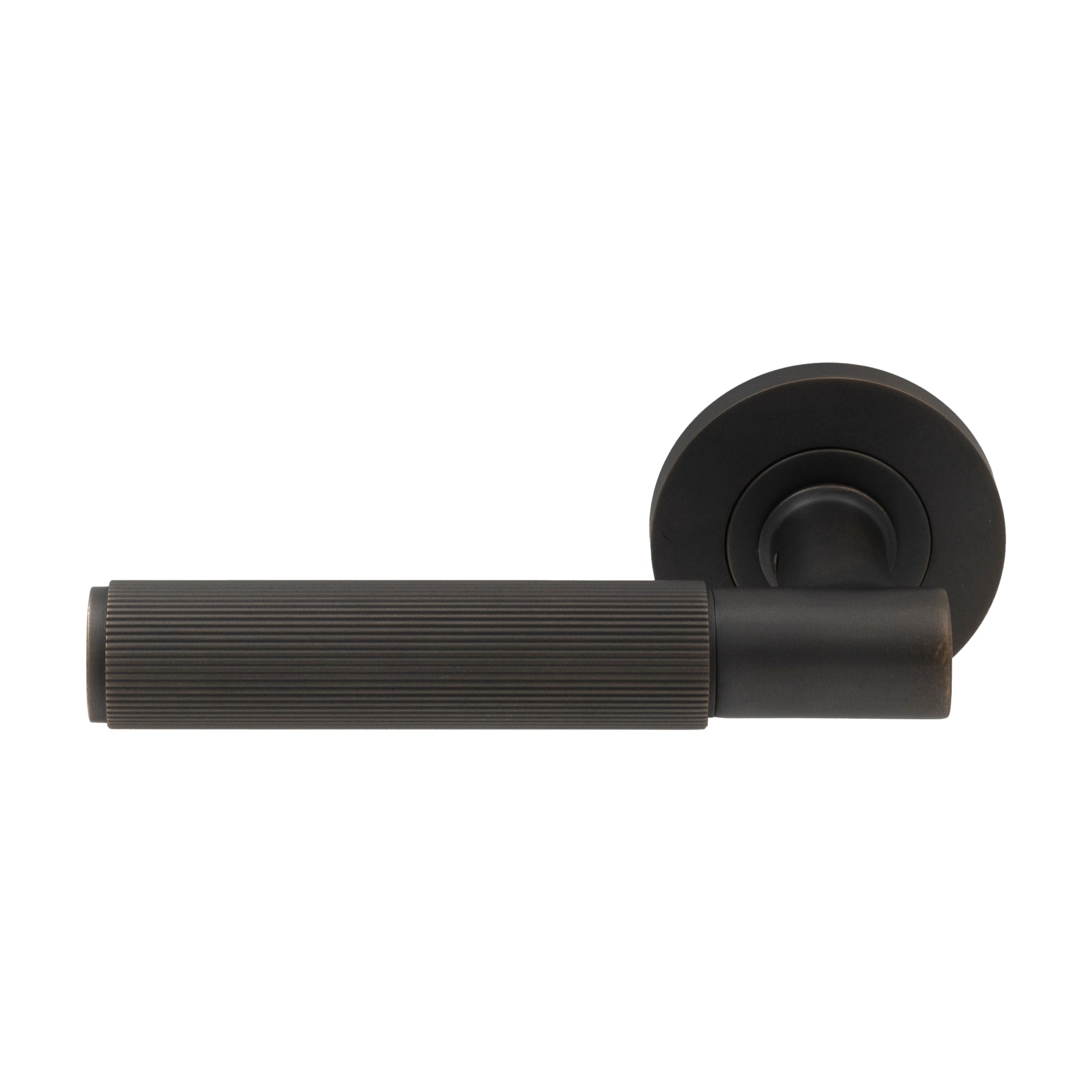 Verge Linear Knurled Collection - Dark Roman Brass