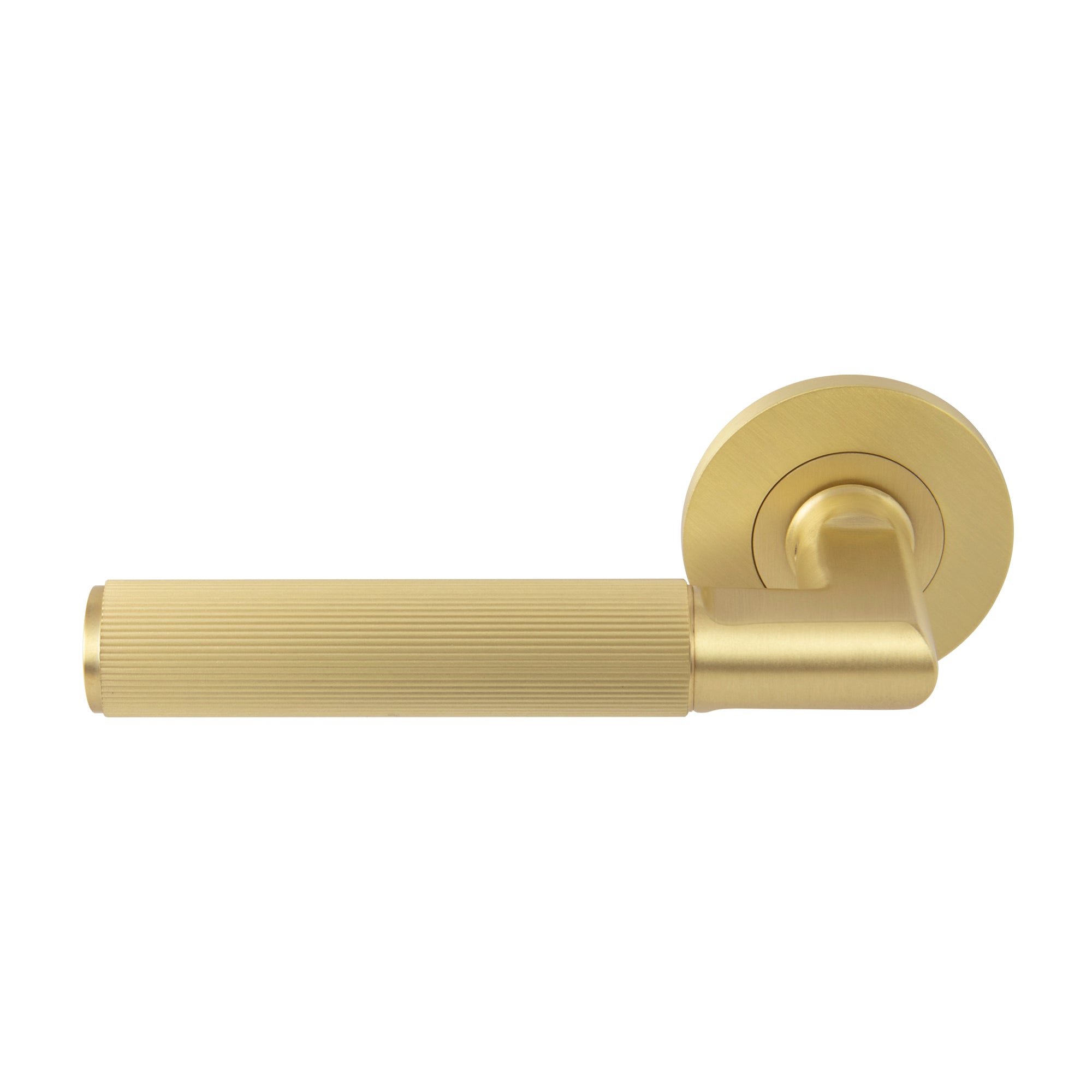 Lumina Linear Knurled Collection - Matt Satin Brass