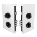 Pull Handle Double Turn Lock Round 60mm - Black