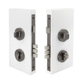 Pull Handle Double Turn Lock Round 60mm - Graphite Nickel