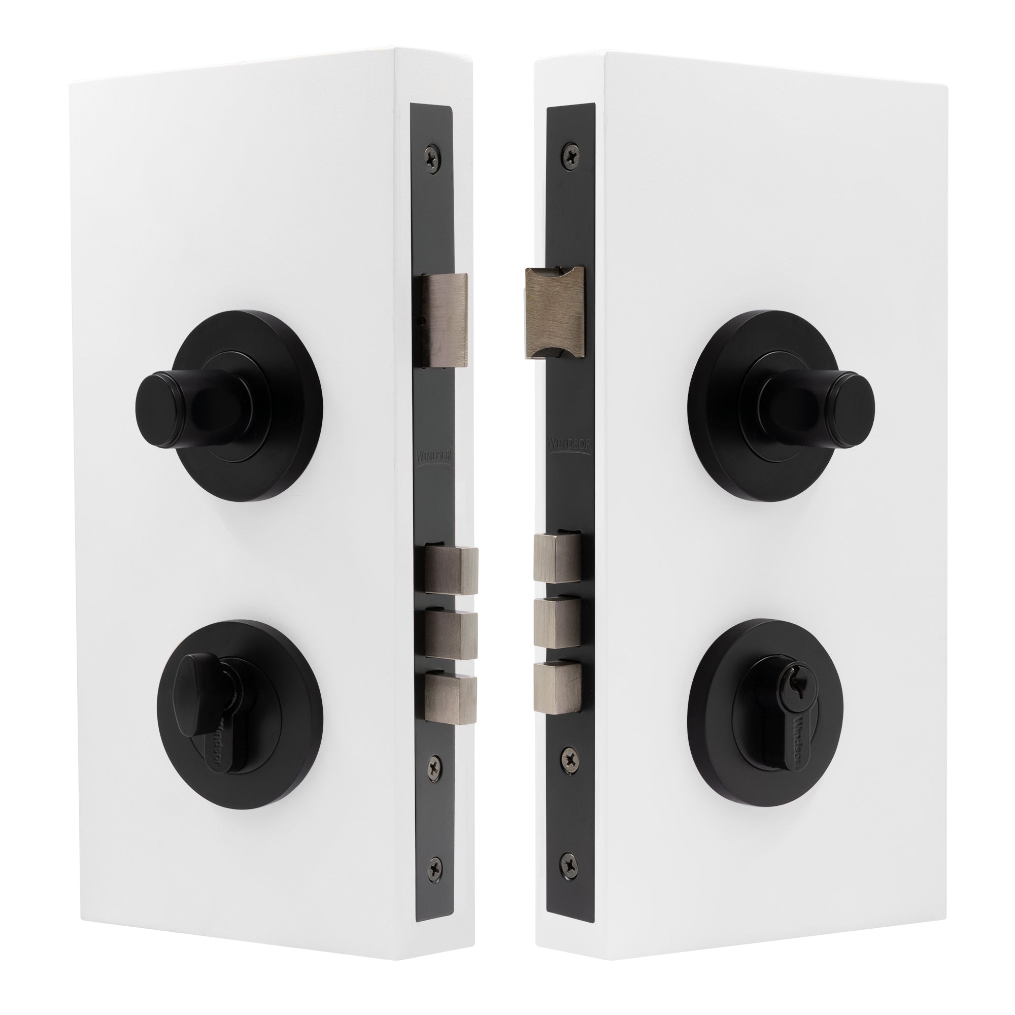 NIDO - Double Turn Lock Kit - Plain - Black