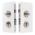 NIDO - Double Turn Lock Kit - Plain - Brushed Nickel