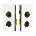 NIDO - Double Turn Lock Kit - Diamond Knurl - Dark Roman Brass