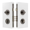 NIDO - Double Turn Lock Kit - Diamond Knurl - Graphite Nickel