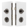 NIDO - Double Turn Lock Kit - Linear Knurl - Graphite Nickel