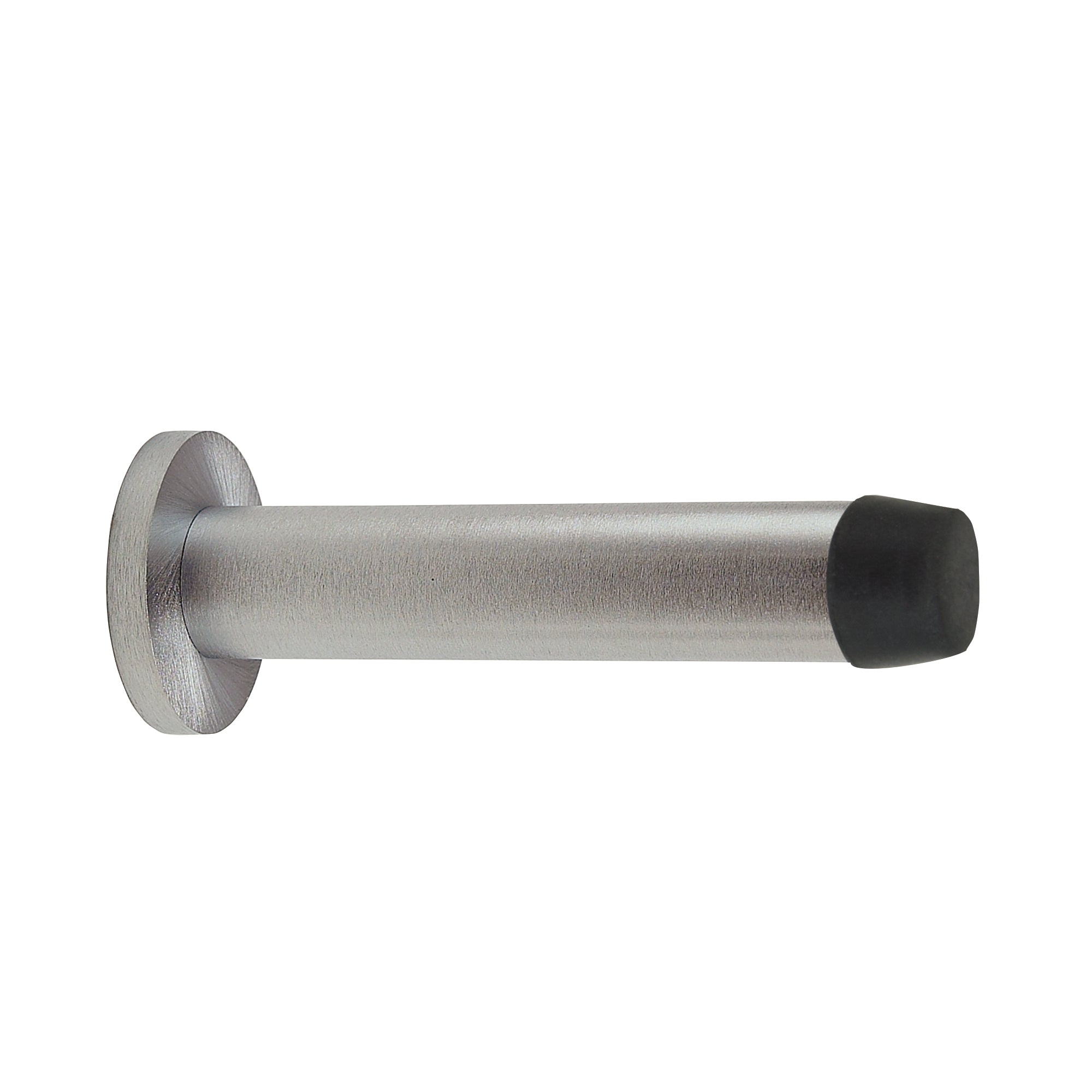 85mm Doorstop Concealed Skirting Fix - Brushed Nickel