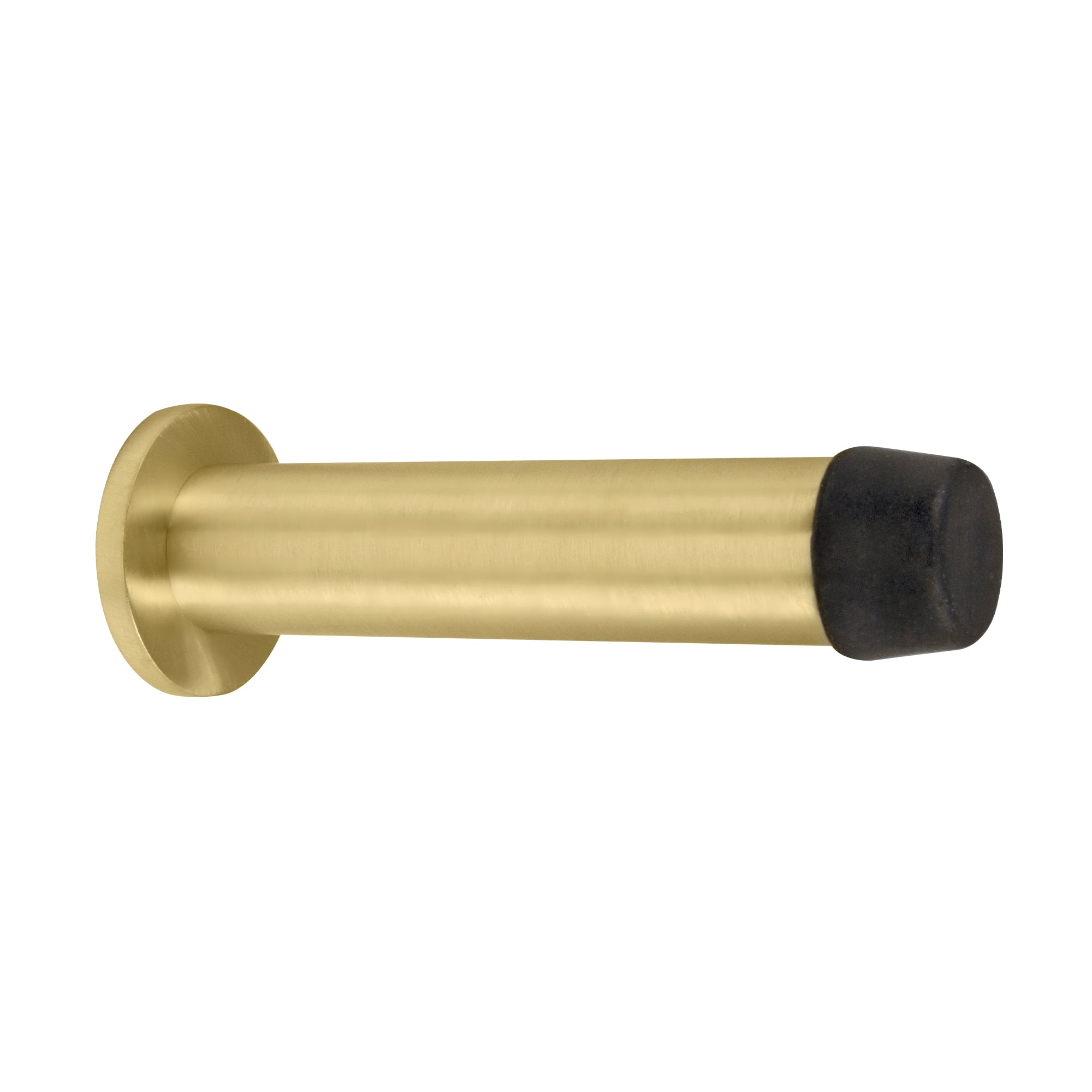 85mm Doorstop Concealed Skirting Fix - Matt Satin Brass
