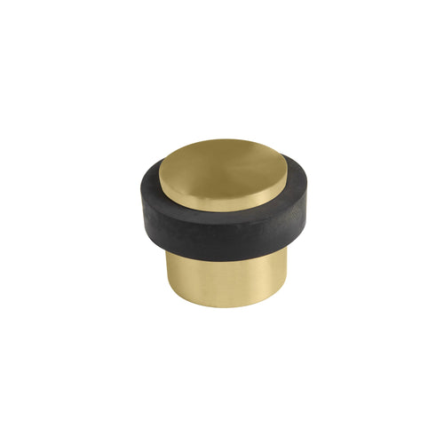 38mm Doorstop Floor Mount - Matt Satin Brass