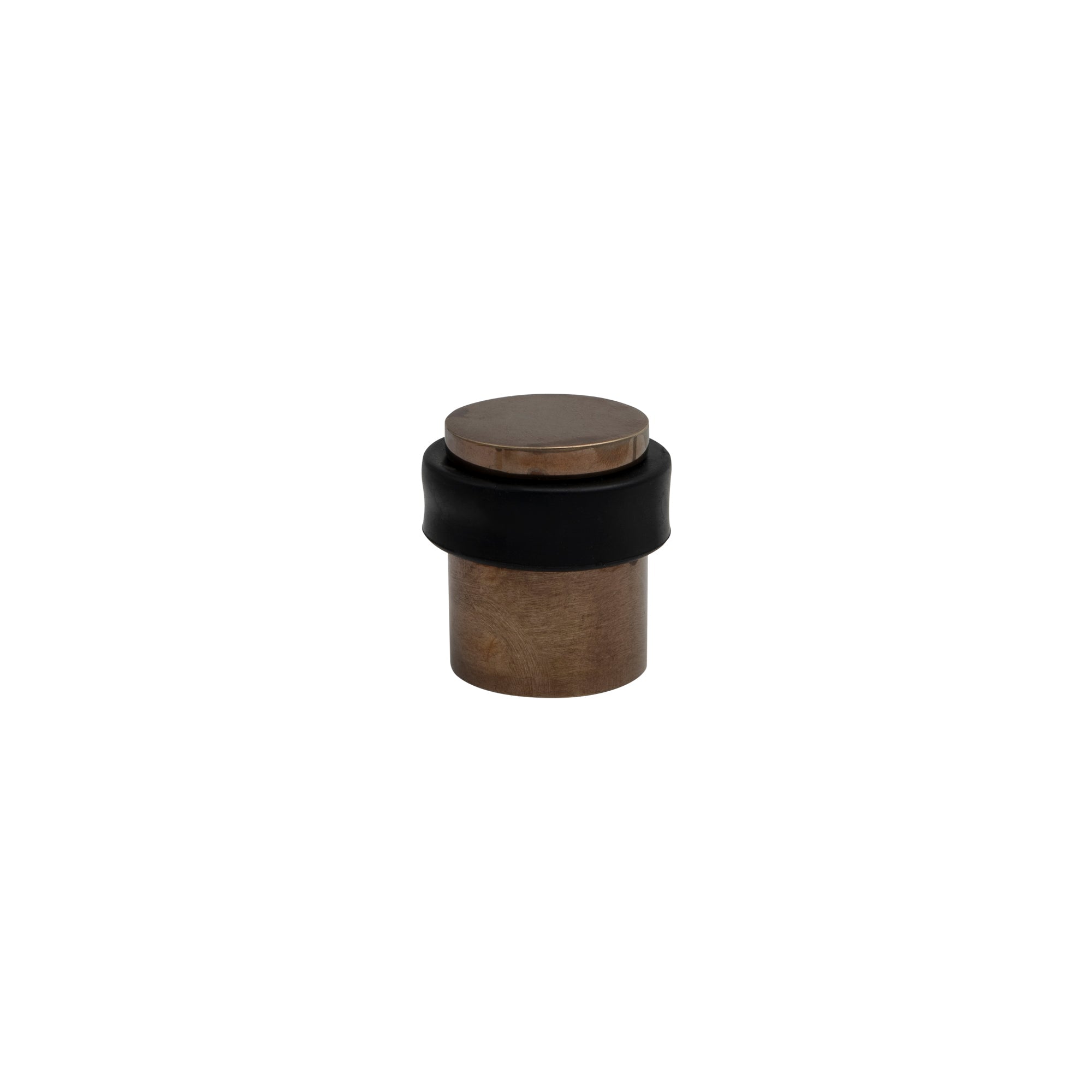 38mm Floor Mount Doorstop - Brass - Antique Bronze