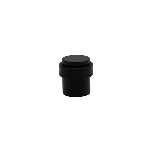 38mm Floor Mount Doorstop - Brass - Black