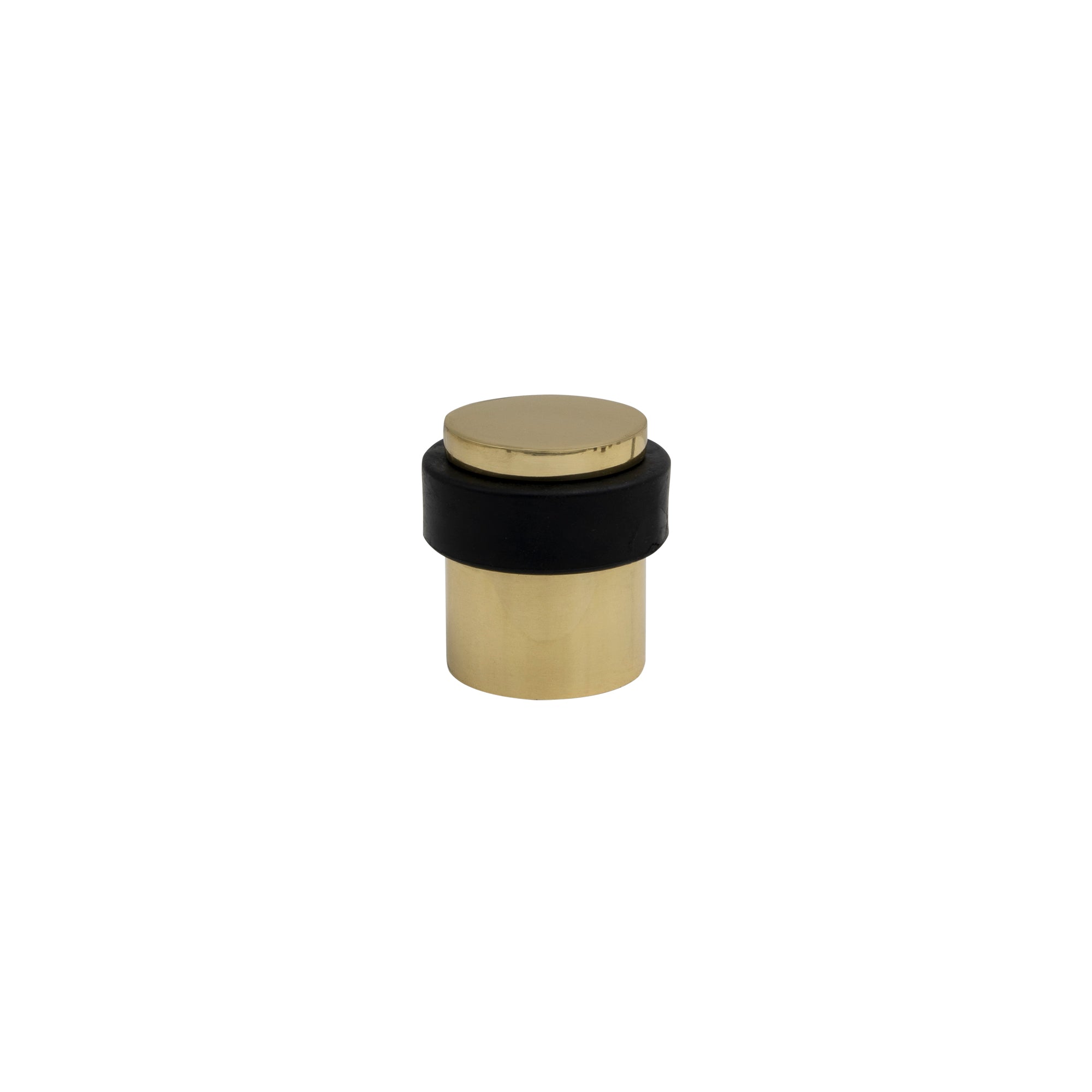 38mm Floor Mount Doorstop - Brass - Polished Brass