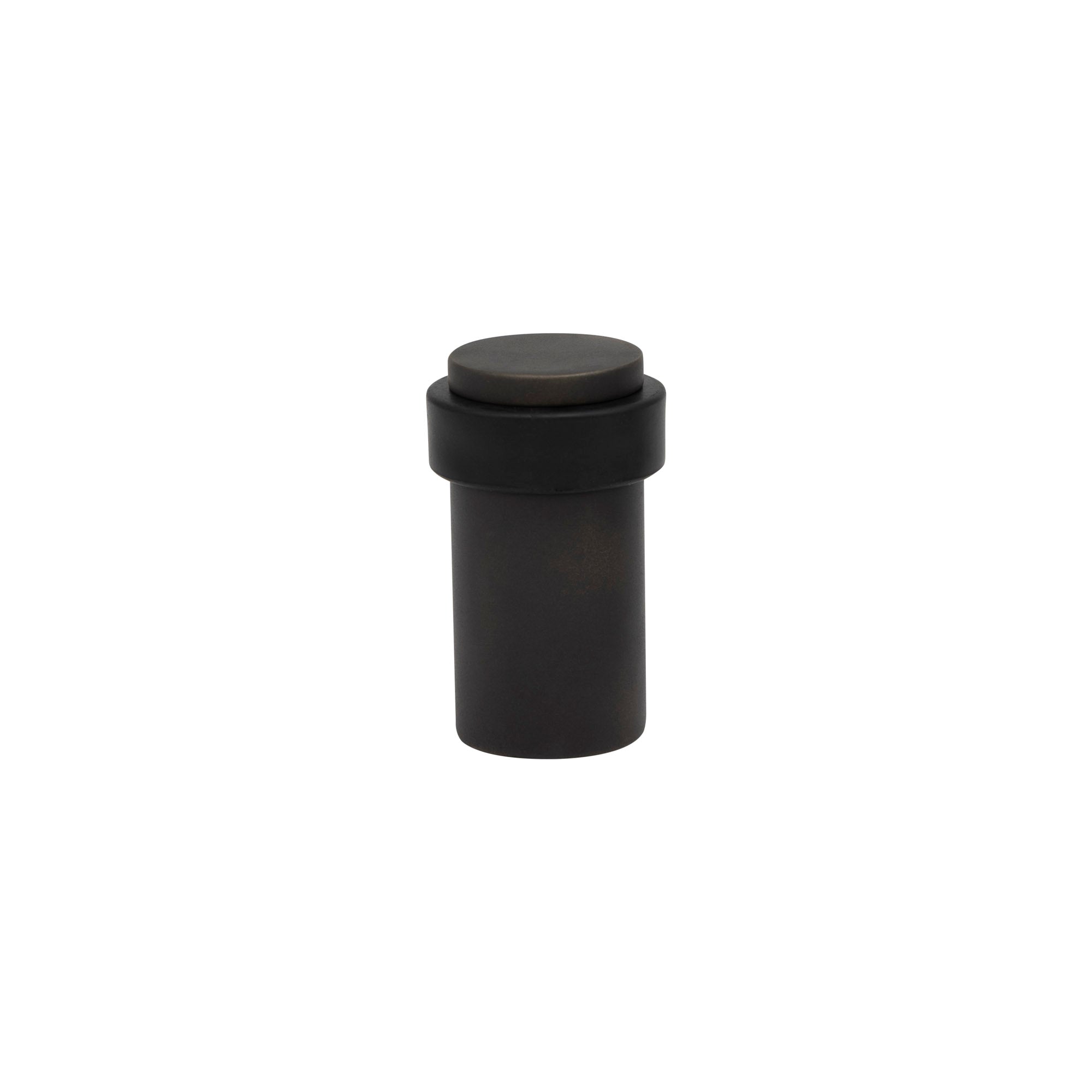 60mm Floor Mount Doorstop - Dark Roman Brass