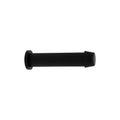 85mm Skirting Doorstop Slimline - Linear Knurl - Black