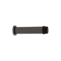 85mm Skirting Doorstop Slimline - Linear Knurl - Graphite Nickel