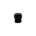 38mm Floor Mount Doorstop - Diamond Knurl - Black