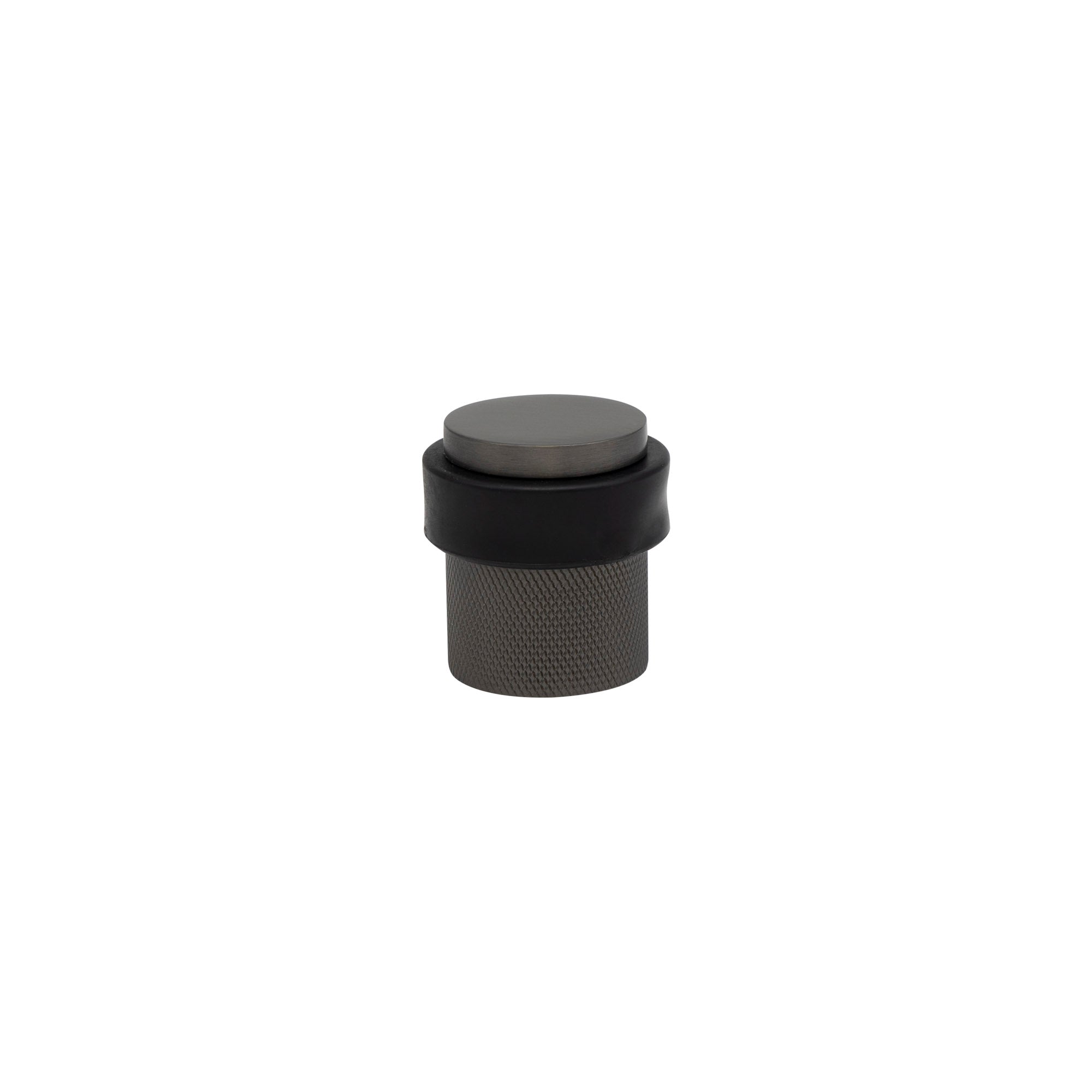 38mm Floor Mount Doorstop - Diamond Knurl - Graphite Nickel