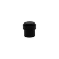 38mm Floor Mount Doorstop - Linear Knurl - Black