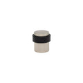 38mm Floor Mount Doorstop - Linear Knurl - Brushed Nickel