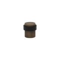 38mm Floor Mount Doorstop - Linear Knurl - Roman Brass
