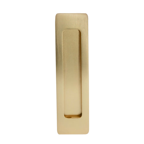158x42mm Flushpull 128mm crs - Matt Satin Brass