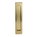 190x42mm Flushpull 160mm crs - Matt Satin Brass