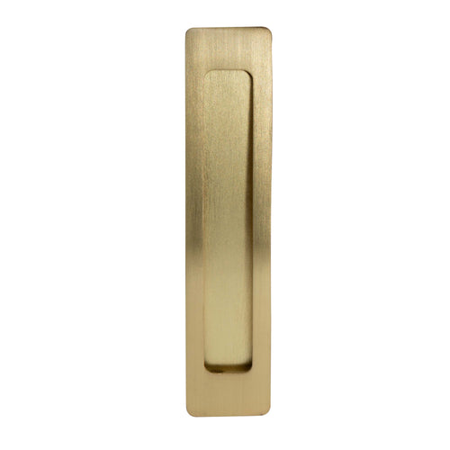 190x42mm Flushpull 160mm crs - Matt Satin Brass