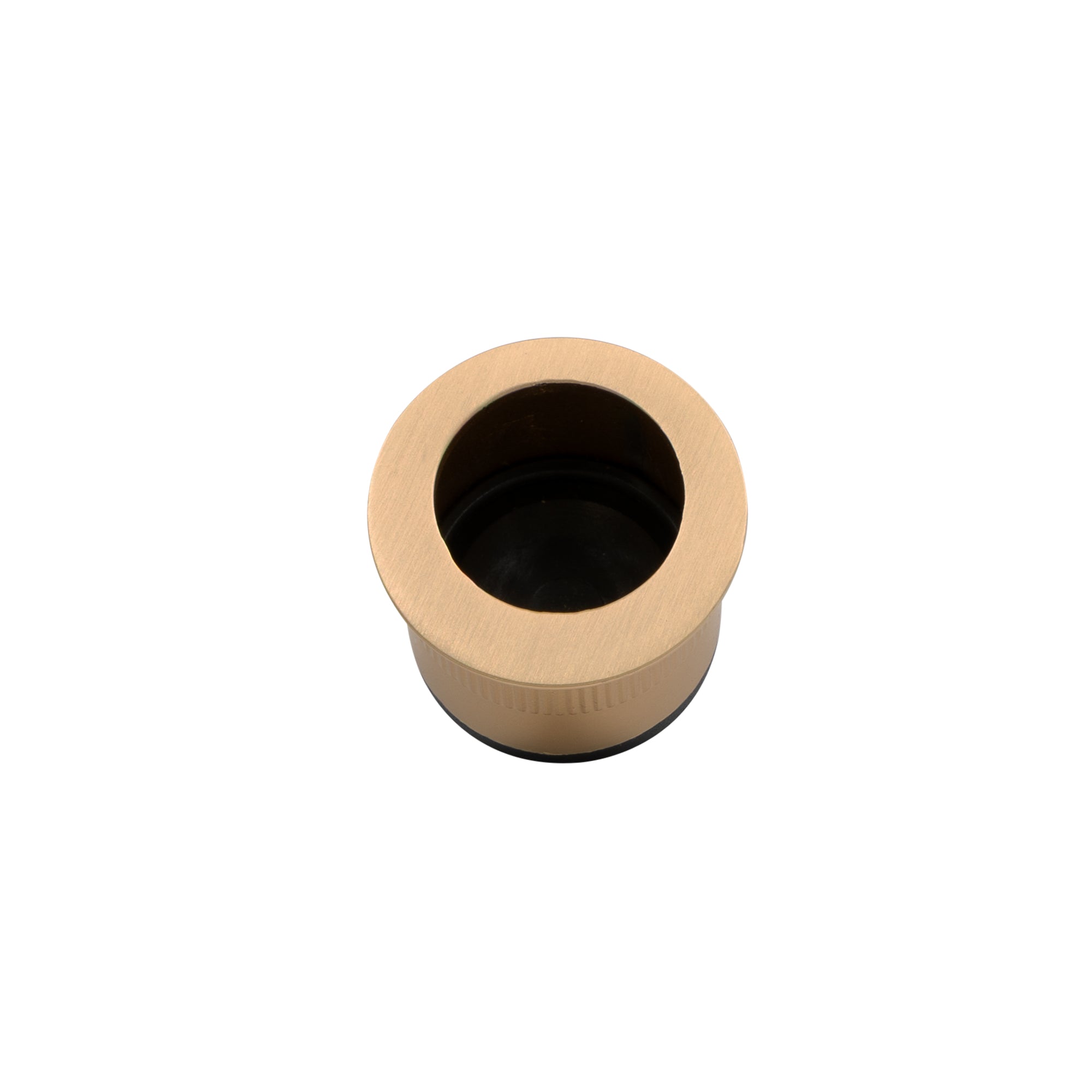 Cavity-Suite Edgepull Round - Matt Satin Brass