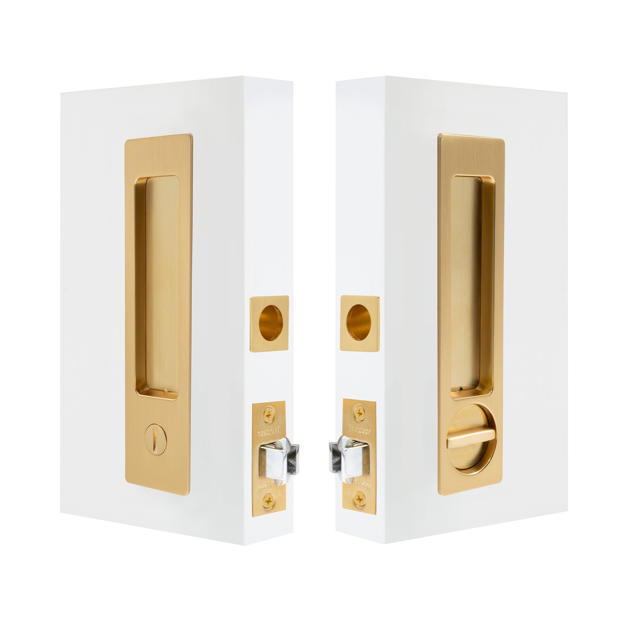 Cavity-Suite Ultra Privacy Set - Matt Satin Brass
