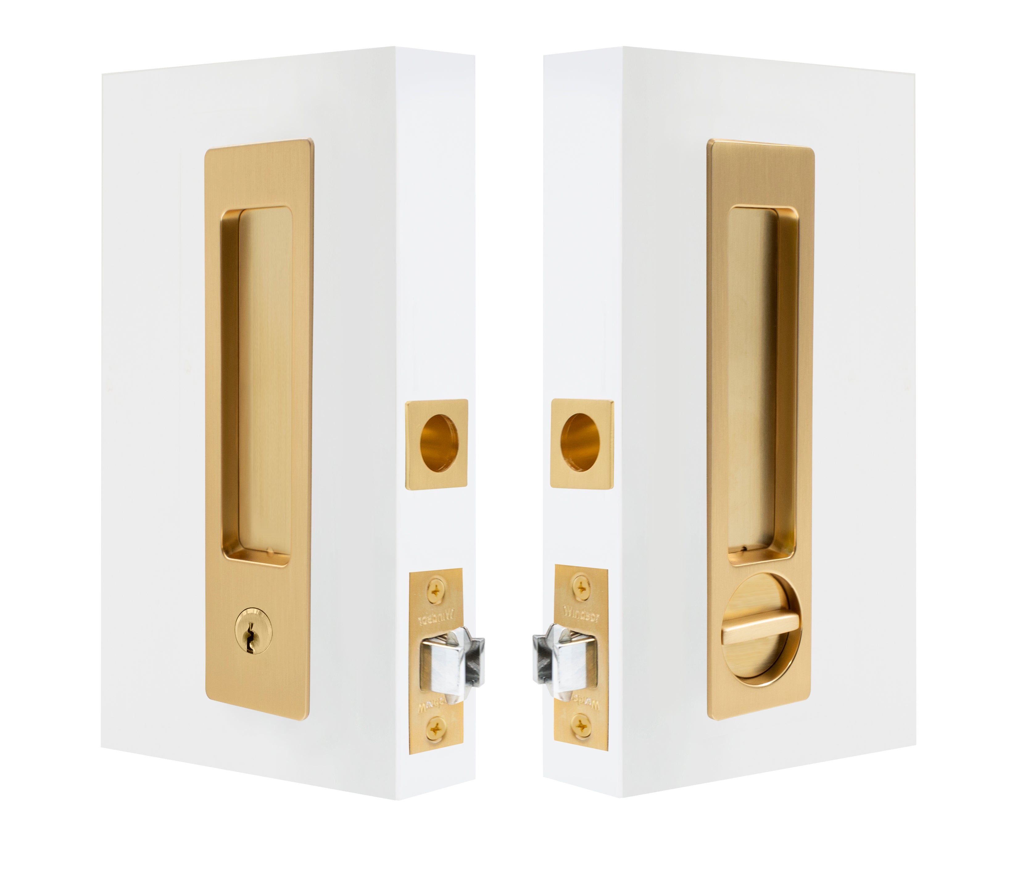 Cavity-Suite Ultra Locking Set - Matt Satin Brass