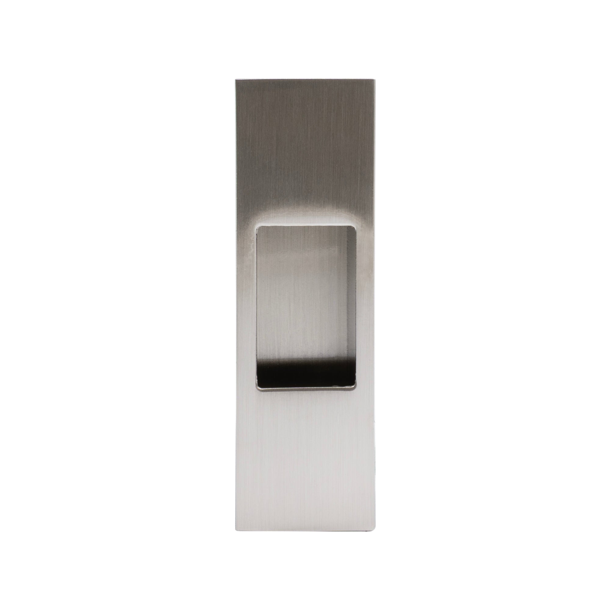 Sliding Door Edge Pull - Zinc - Brushed Nickel