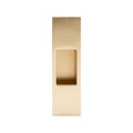Sliding Door Edge Pull - Zinc - Matt Satin Brass