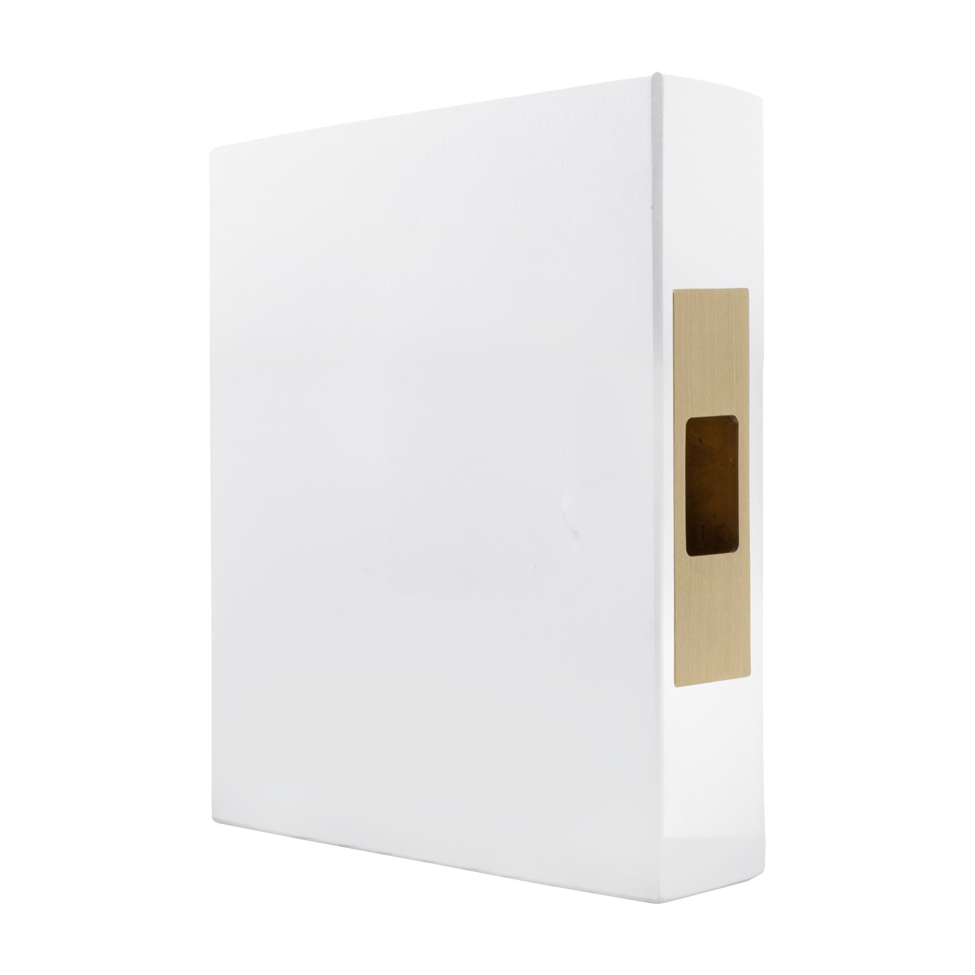 LUME - Sliding Door Edge Pull - Brass - Matt Satin Brass