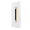 LUME - Flushpull 200mm - Unlacquered Satin Brass