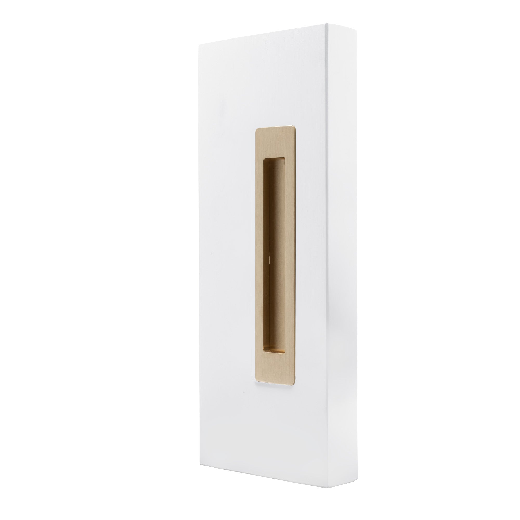LUME - Flushpull 200mm - Unlacquered Satin Brass