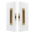 LUME - Passage Set - 200mm - Matt Satin Brass