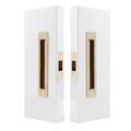 LUME - Passage Set - 200mm - Unlacquered Brass