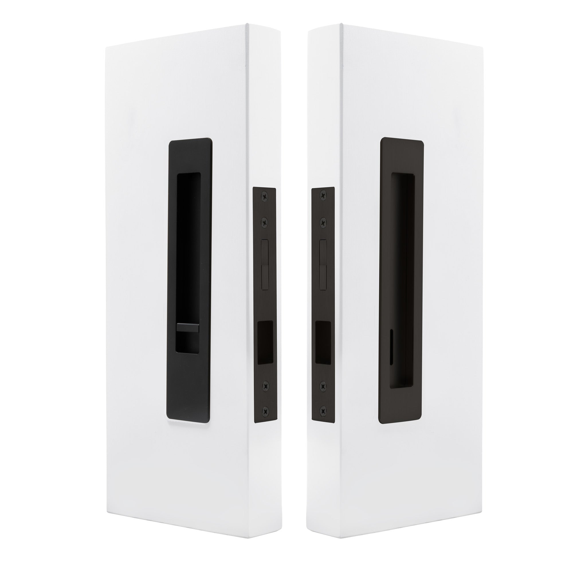 LUME - Privacy Set - 35mm Doors - Integrated - Snib/Release - 200mm - Black