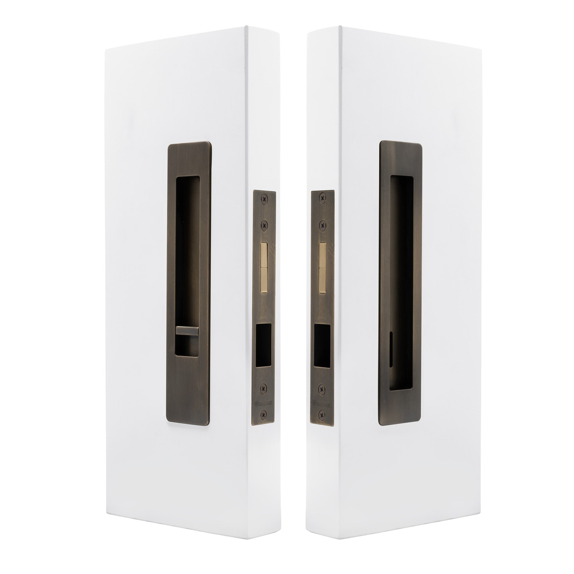 LUME - Privacy Set - 35mm Doors - Integrated - Snib/Release - 200mm - Oil Rubbed Bronze