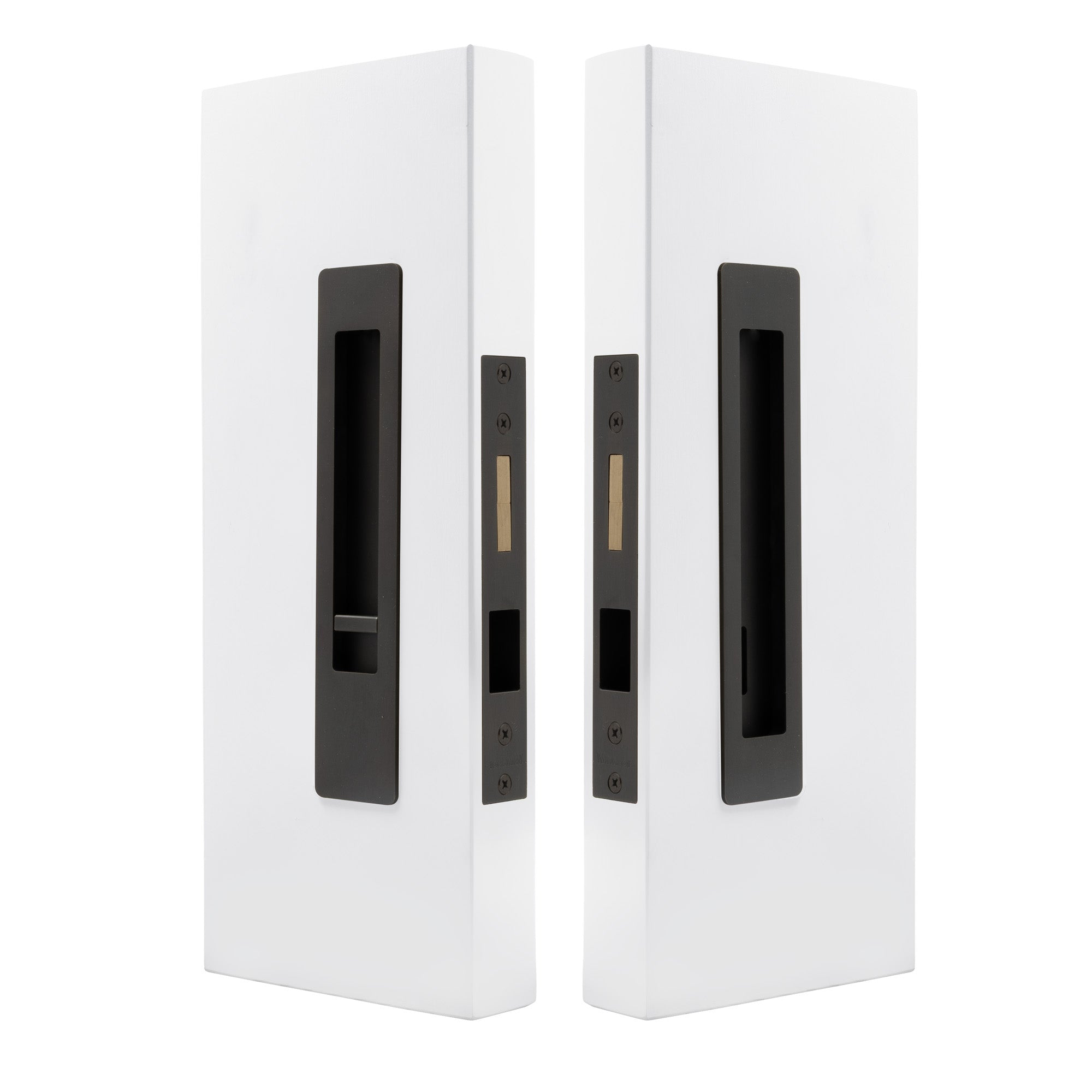 LUME - Privacy Set - Integrated - Snib/Release - 200mm - Dark Roman Brass