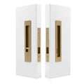 LUME - Privacy Set - Integrated - Snib/Release - 200mm - Matt Satin Brass