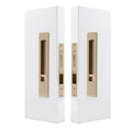 LUME - Latching Set - Integrated - Snib/Snib - 200mm - Unlacquered Satin Brass