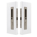 LUME - Locking Set - Key/Key - Integrated - 250mm - 43-50mm Doors - Brushed Nickel