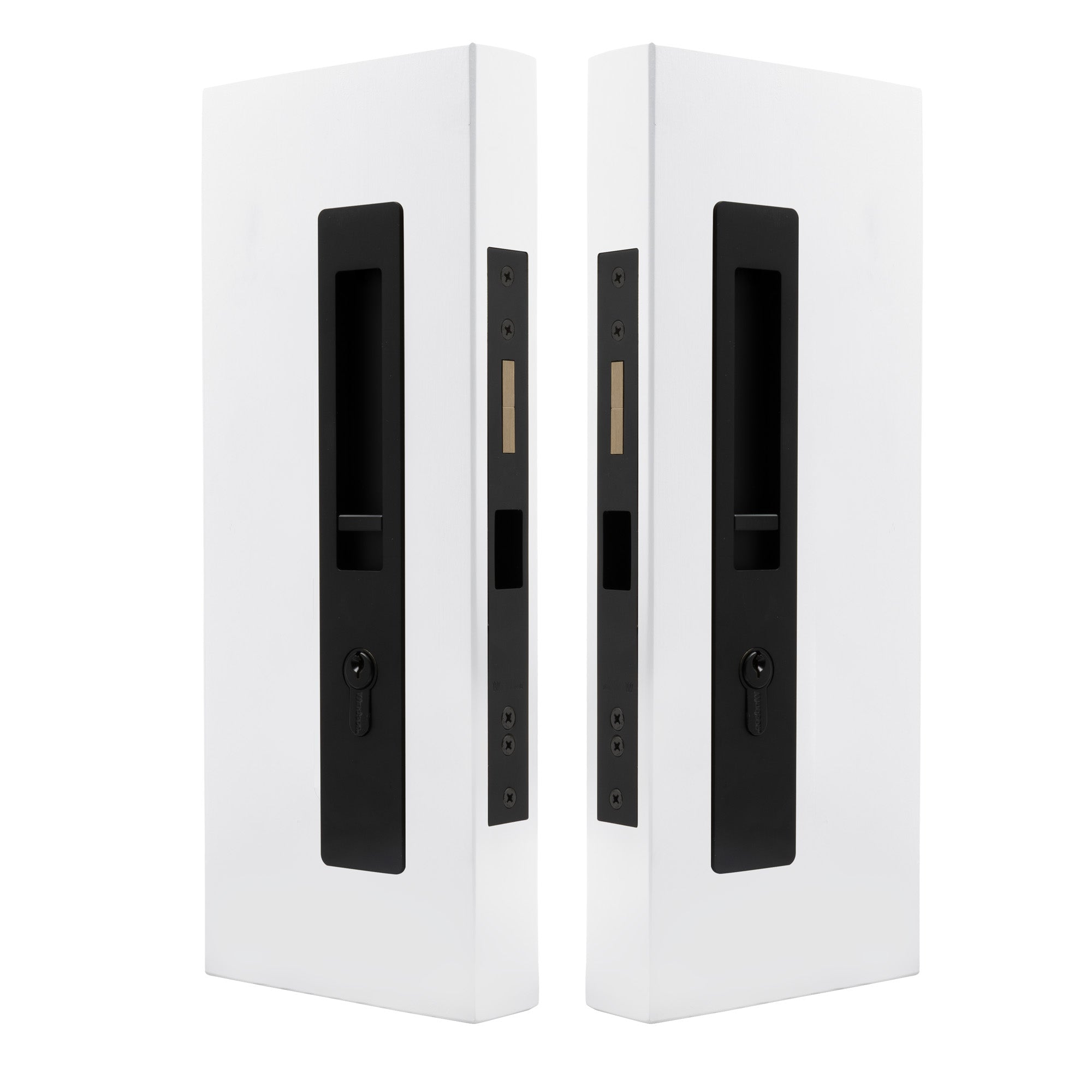 LUME - Locking Set - Key/Key - Integrated - 250mm - 51-58mm Doors - Black