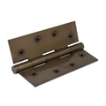 Brass Hinge Loose Pin 100mm x 75mm - Antique Bronze