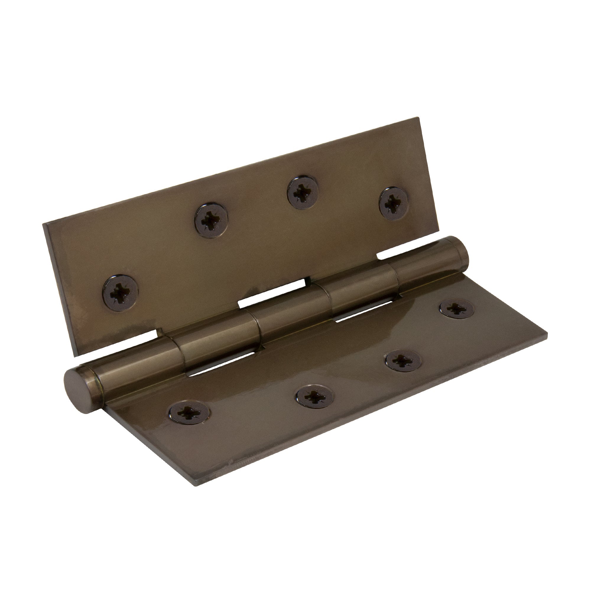 Brass Hinge Loose Pin 100mm x 75mm - Antique Bronze
