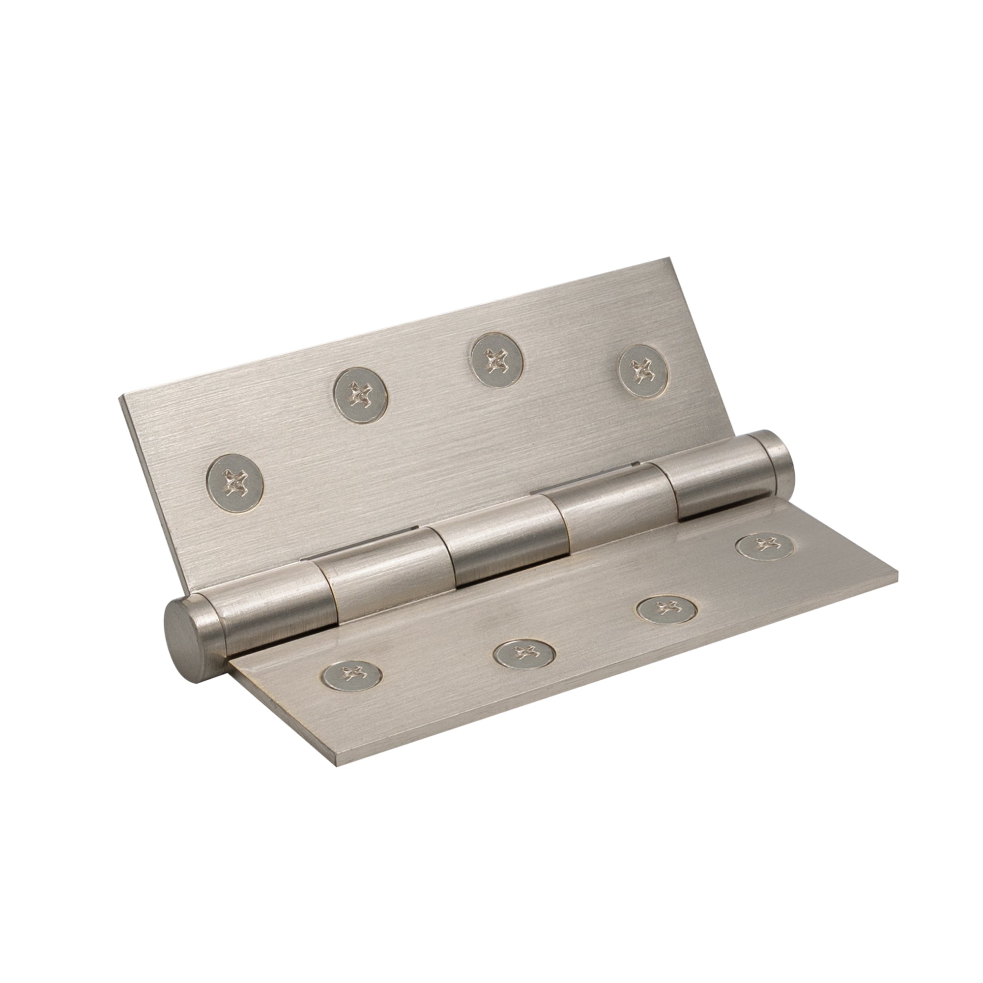 Brass Hinge Loose Pin 100mm x 75mm - Brushed Nickel