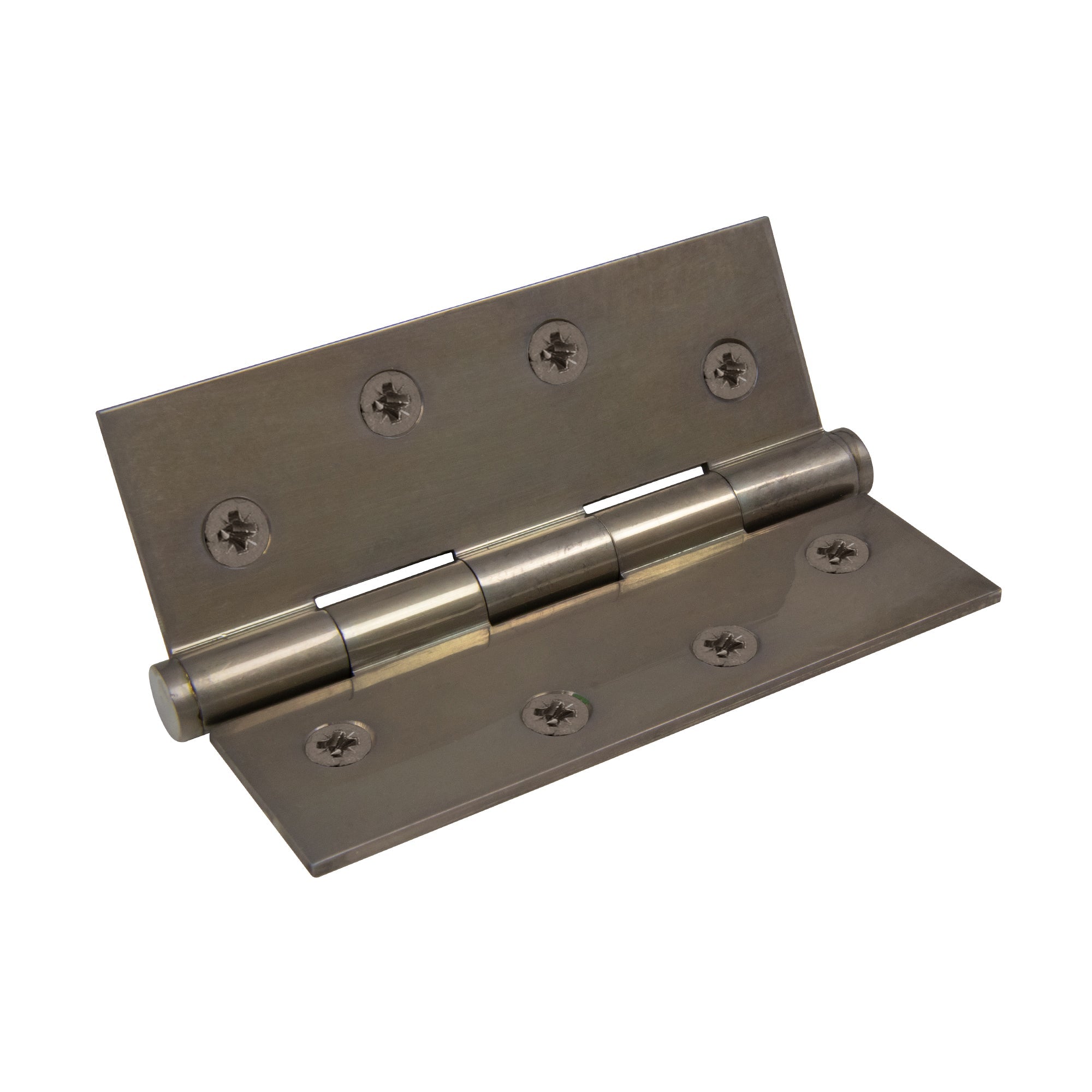 Brass Hinge Loose Pin 100mm x 75mm - Natural Bronze