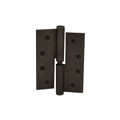 Hinge Brass Lift-Off LH Loose Pin Flat Tip 100mm x 75mm - Dark Roman Brass