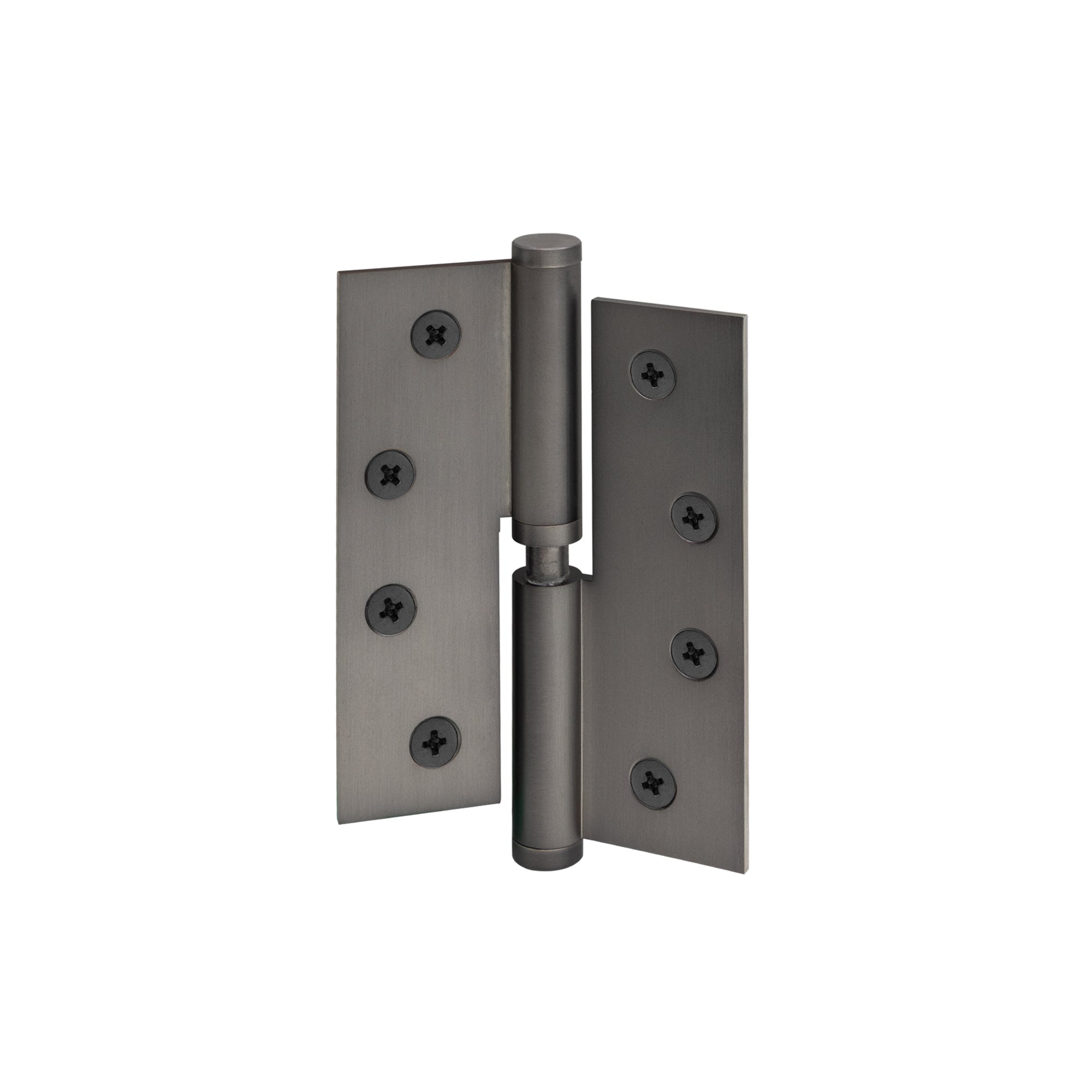 Hinge Brass Lift-Off LH Loose Pin Flat Tip 100mm x 75mm - Graphite Nickel