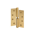 Hinge Brass Lift-Off LH Loose Pin Flat Tip 100mm x 75mm - Matt Satin Brass